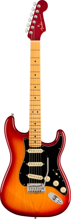 American Ultra Luxe Stratocaster® - Plasma Red Burst