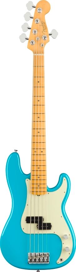 American Professional II Precision Bass® V - Miami Blue