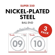 Super 250's Nickel-Plated Steel Guitar Strings - 3 Pack - 