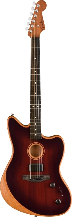 American Acoustasonic® Jazzmaster® All-Mahogany - Bourbon Burst