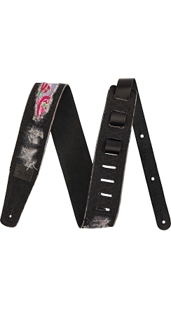 Fender® x Wrangler® Ripped Paisley Denim Straps - Black