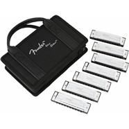 Blues Deluxe Harmonicas - 7 Pack with Case - 