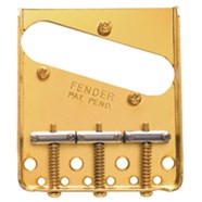 3-Saddle American Vintage Telecaster® Bridge Assembly (Gold) - 