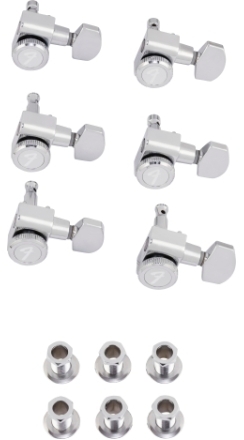 Locking Stratocaster®/Telecaster® Tuning Machine Sets - Polished Chrome