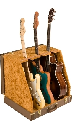 Fender® Classic Series Case Stand - 3 Guitar - Brown