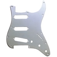 11-Hole Modern-Style Plated Brass Stratocaster® S/S/S Pickguards - Chrome