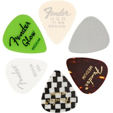 Material Medley Picks, 351 Shape - 6 Pack view 1.0