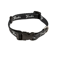 Fender® Running Logo Dog Collar - Black and White