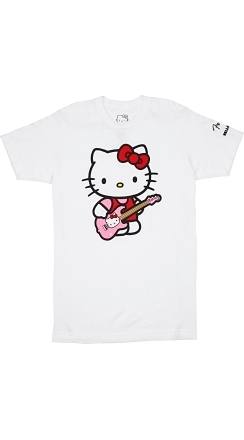 Fender® x Hello Kitty® White Sleeve Hit Logo Tee - White