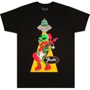 Fender® Ugly Christmas T-Shirt, Alien - Black