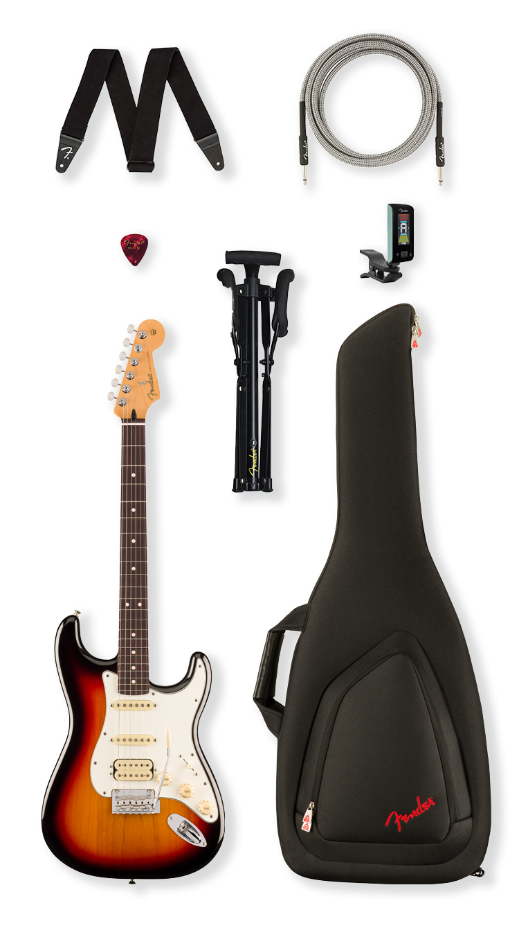 Player II Stratocaster HSS Bundle