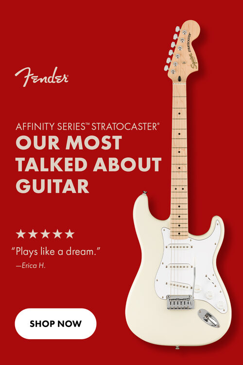 Affinity Series Stratocaster
Our Most Talked About Guitar
Shop Now